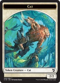 Cat // Soldier Double-sided Token [Commander 2018 Tokens] | Arkham Games and Comics