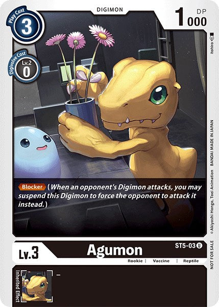 Agumon [ST5-03] (Official Tournament Pack Vol.3) [Starter Deck: Machine Black Promos] | Arkham Games and Comics