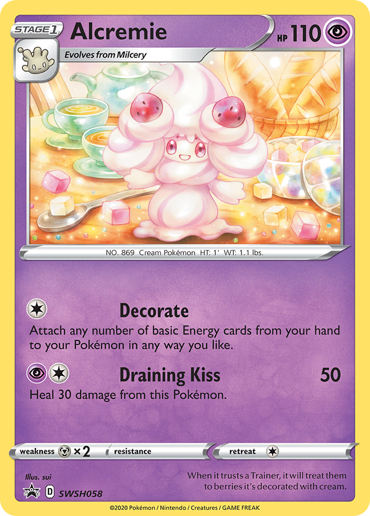 Alcremie (SWSH058) [Sword & Shield: Black Star Promos] | Arkham Games and Comics