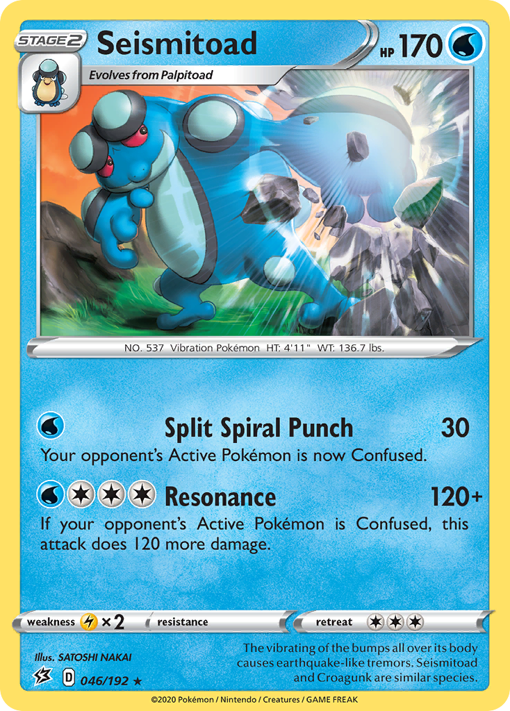 Seismitoad (046/192) [Sword & Shield: Rebel Clash] | Arkham Games and Comics