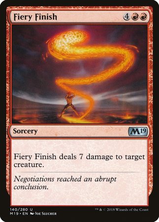 Fiery Finish [Core Set 2019] | Arkham Games and Comics