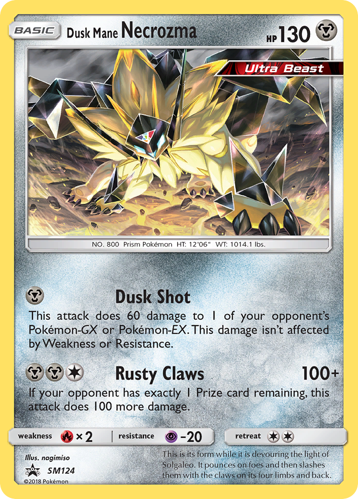 Dusk Mane Necrozma (SM124) [Sun & Moon: Black Star Promos] | Arkham Games and Comics