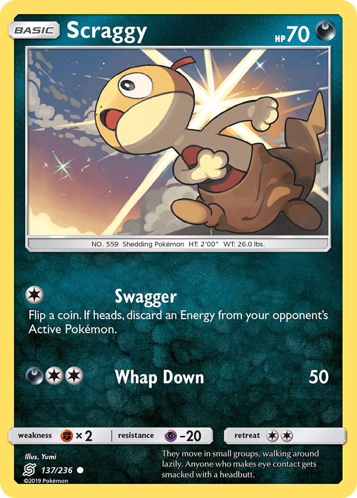 Scraggy (137/236) [Sun & Moon: Unified Minds] | Arkham Games and Comics