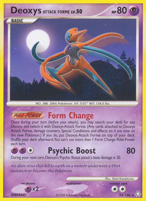 Deoxys Attack Forme (24/146) [Diamond & Pearl: Legends Awakened] | Arkham Games and Comics