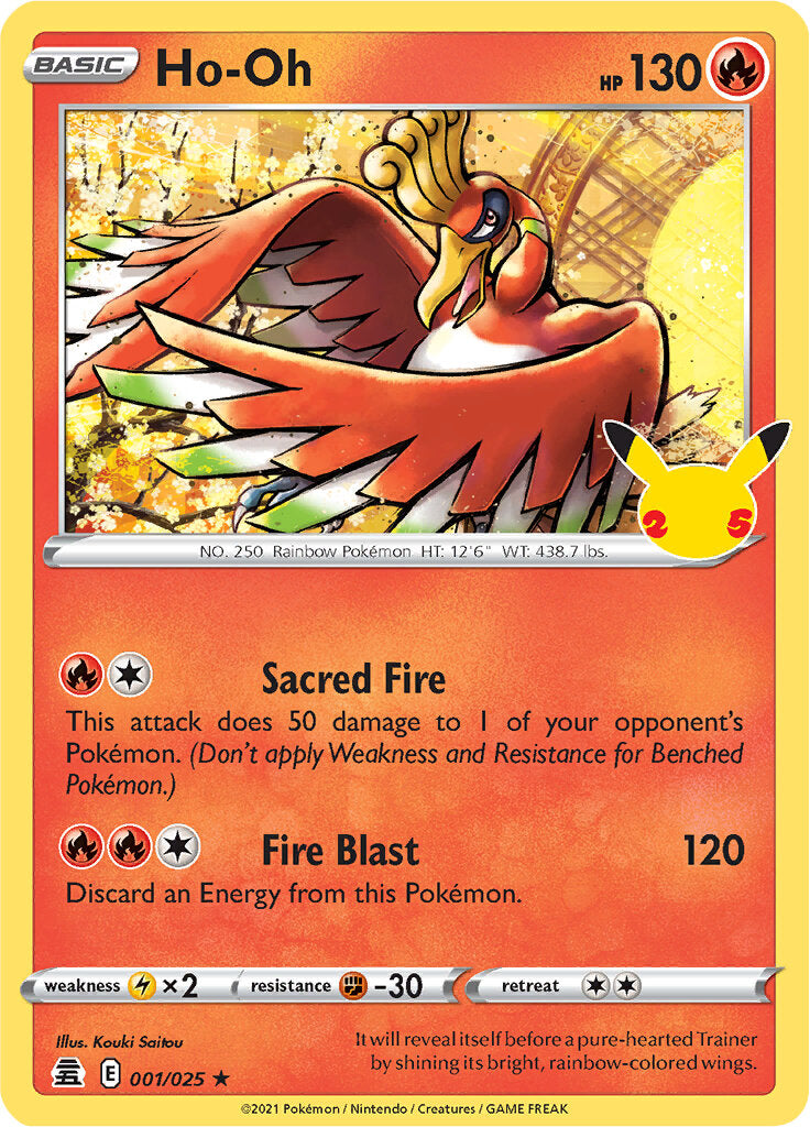 Ho-oh (001/025) [Celebrations: 25th Anniversary] | Arkham Games and Comics