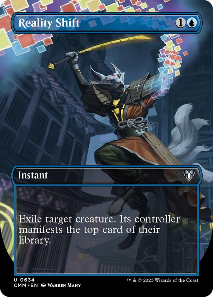 Reality Shift (Borderless Alternate Art) [Commander Masters] | Arkham Games and Comics