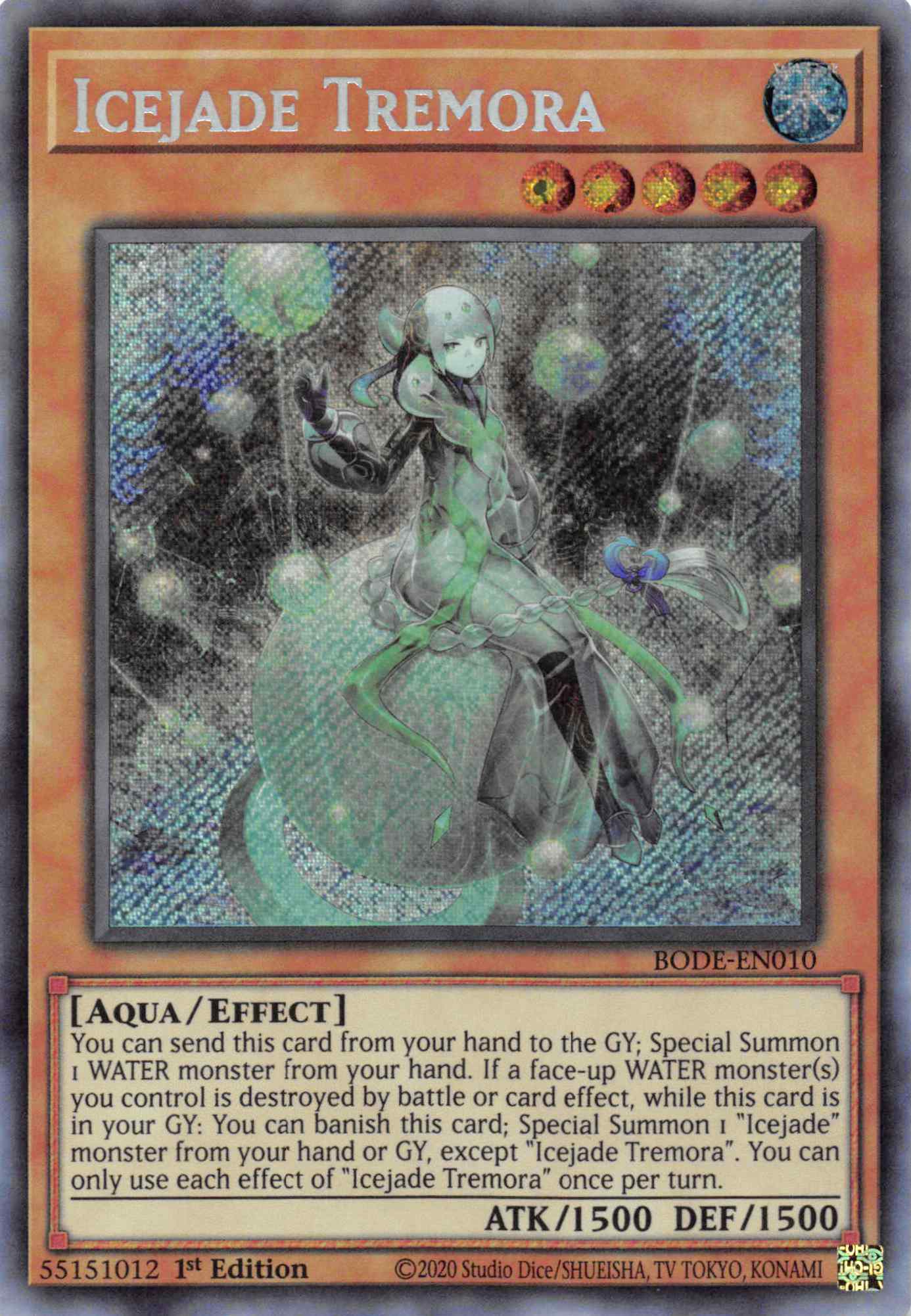 Icejade Tremora [BODE-EN010] Secret Rare | Arkham Games and Comics