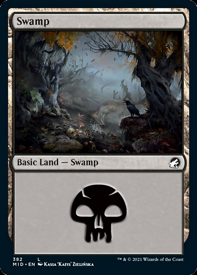 Swamp (382) [Innistrad: Midnight Hunt] | Arkham Games and Comics