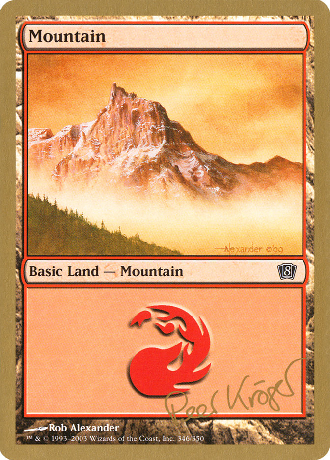 Mountain (pk346) (Peer Kroger) [World Championship Decks 2003] | Arkham Games and Comics