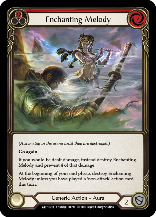 Enchanting Melody (Red) [ARC167-R] (Arcane Rising)  1st Edition Rainbow Foil | Arkham Games and Comics
