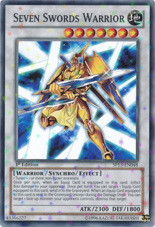 Seven Swords Warrior [SP13-EN048] Starfoil Rare | Arkham Games and Comics