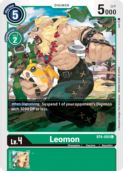 Leomon [BT4-055] [Great Legend] | Arkham Games and Comics