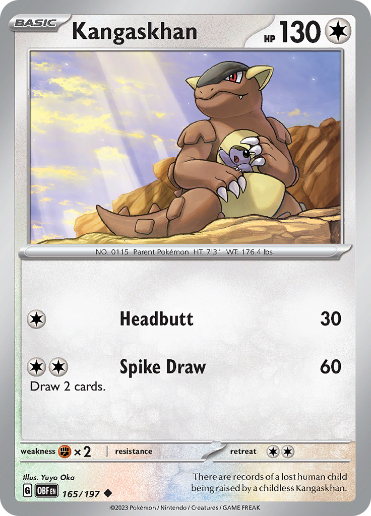 Kangaskhan (165/197) [Scarlet & Violet: Obsidian Flames] | Arkham Games and Comics