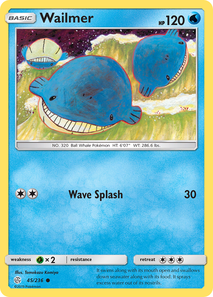 Wailmer (45/236) [Sun & Moon: Cosmic Eclipse] | Arkham Games and Comics