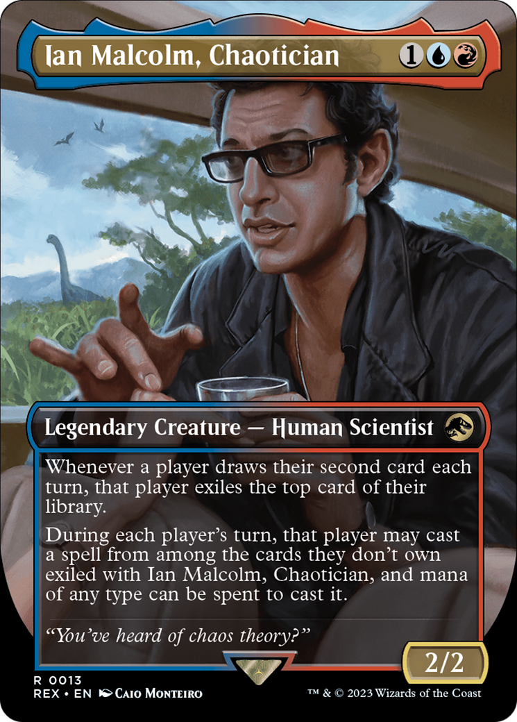 Ian Malcolm, Chaotician (Borderless) [Jurassic World Collection] | Arkham Games and Comics