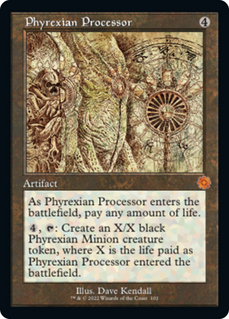 Phyrexian Processor (Retro Schematic) [The Brothers' War Retro Artifacts] | Arkham Games and Comics