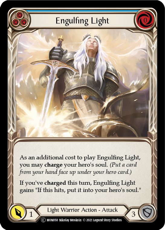 Engulfing Light (Blue) [U-MON050] (Monarch Unlimited)  Unlimited Normal | Arkham Games and Comics