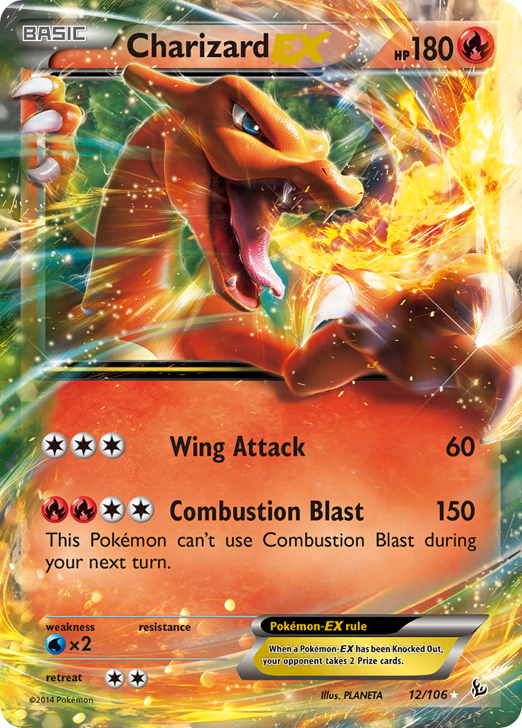 Charizard EX (12/106) [XY: Flashfire] | Arkham Games and Comics