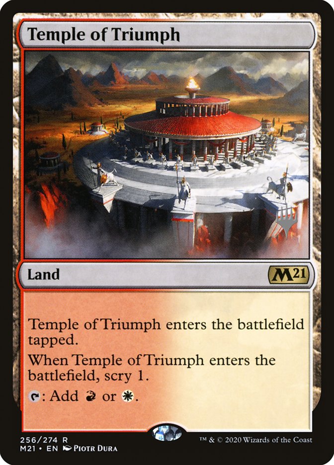 Temple of Triumph (Promo Pack) [Core Set 2021 Promos] | Arkham Games and Comics