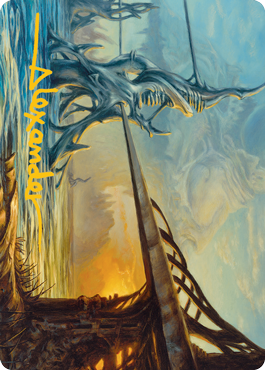 Razortide Bridge Art Card (Gold-Stamped Signature) [Modern Horizons 2 Art Series] | Arkham Games and Comics