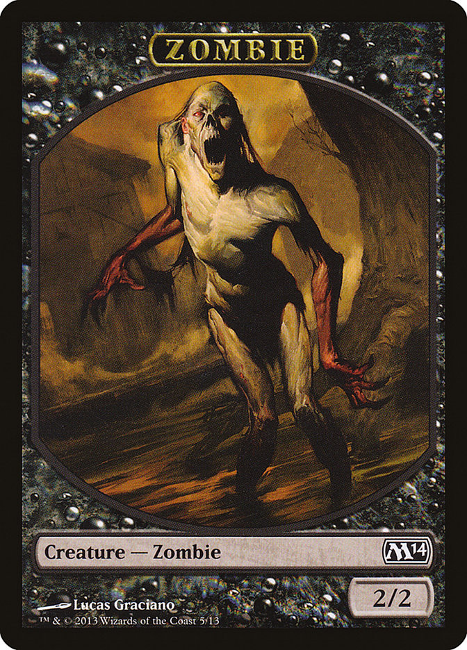 Zombie [Magic 2014 Tokens] | Arkham Games and Comics