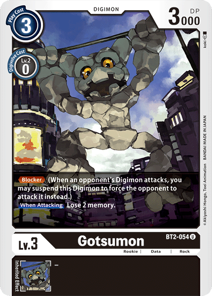 Gotsumon [BT2-054] [Release Special Booster Ver.1.0] | Arkham Games and Comics