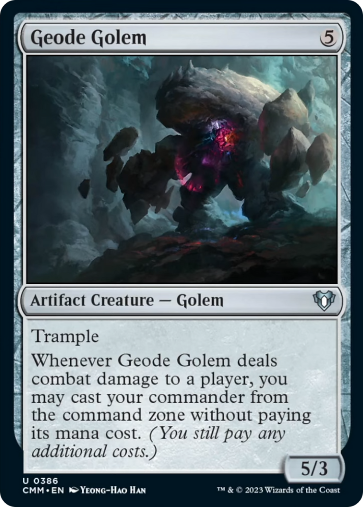 Geode Golem [Commander Masters] | Arkham Games and Comics