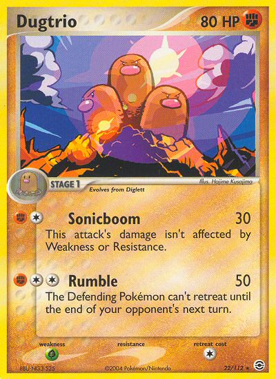 Dugtrio (22/112) [EX: FireRed & LeafGreen] | Arkham Games and Comics