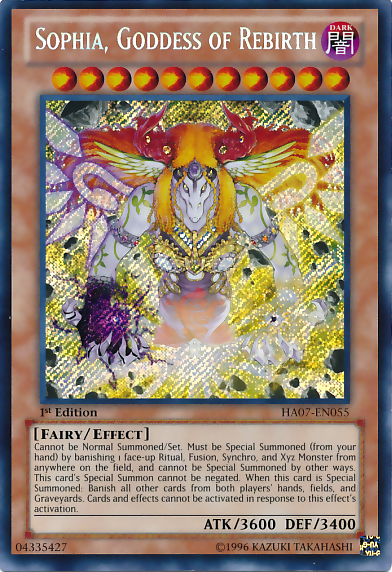 Sophia, Goddess of Rebirth [HA07-EN055] Secret Rare | Arkham Games and Comics