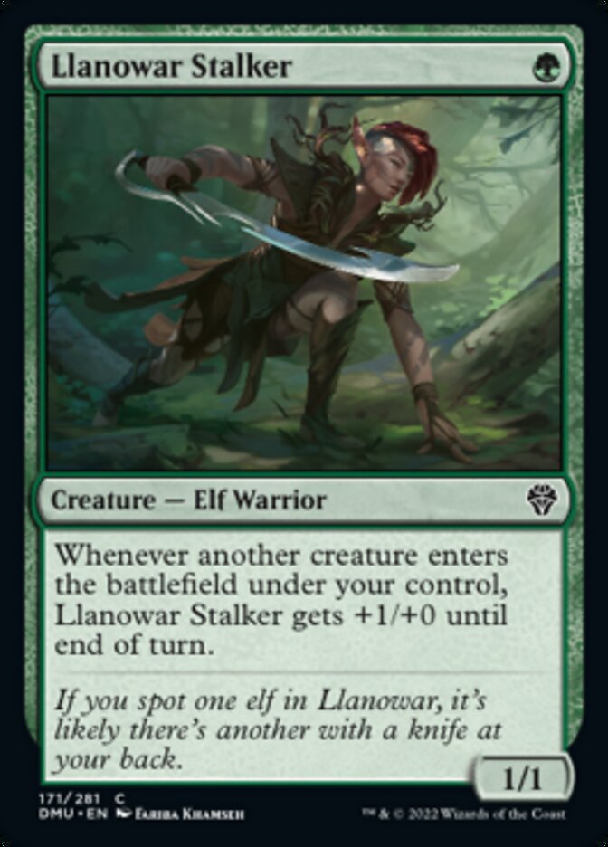 Llanowar Stalker [Dominaria United] | Arkham Games and Comics