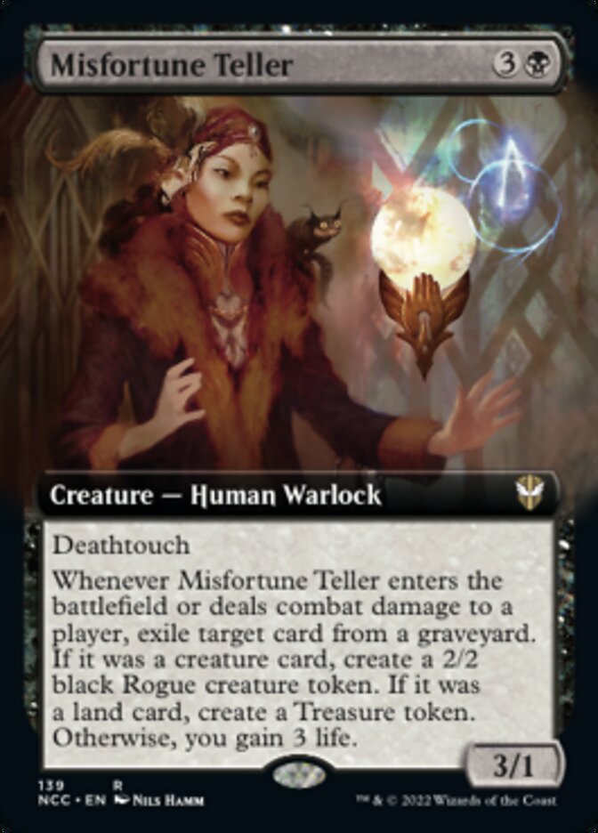 Misfortune Teller (Extended Art) [Streets of New Capenna Commander] | Arkham Games and Comics