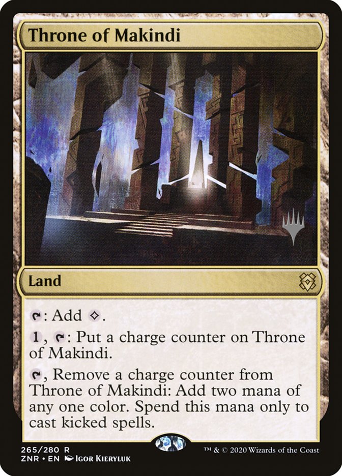 Throne of Makindi (Promo Pack) [Zendikar Rising Promos] | Arkham Games and Comics