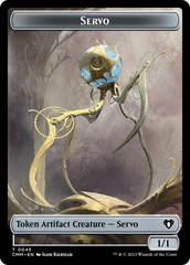 Servo // Elephant Double-Sided Token [Commander Masters Tokens] | Arkham Games and Comics