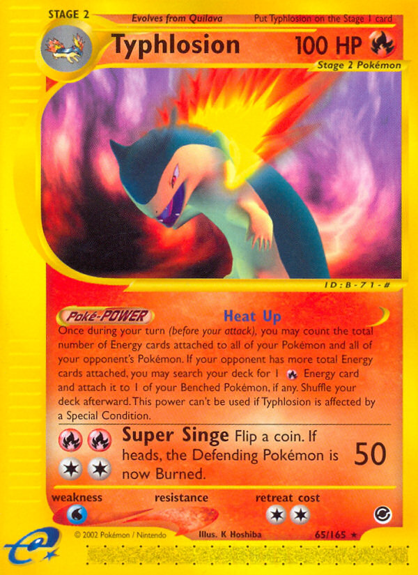 Typhlosion (65/165) [Expedition: Base Set] | Arkham Games and Comics