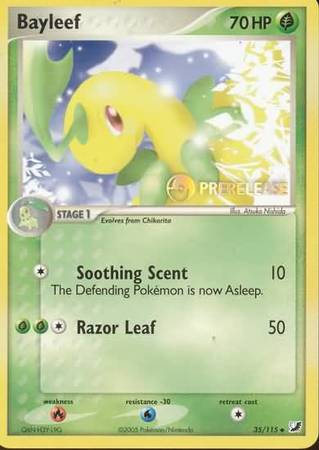 Bayleef (35/115) (Prerelease Promo) [Nintendo: Black Star Promos] | Arkham Games and Comics