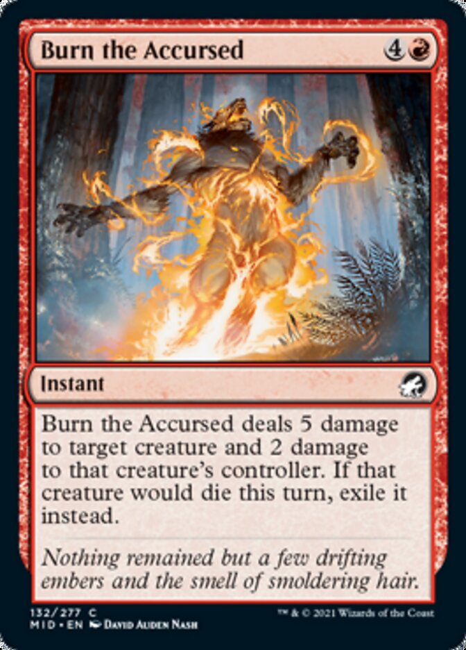 Burn the Accursed [Innistrad: Midnight Hunt] | Arkham Games and Comics