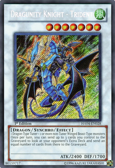 Dragunity Knight - Trident [HA04-EN028] Secret Rare | Arkham Games and Comics