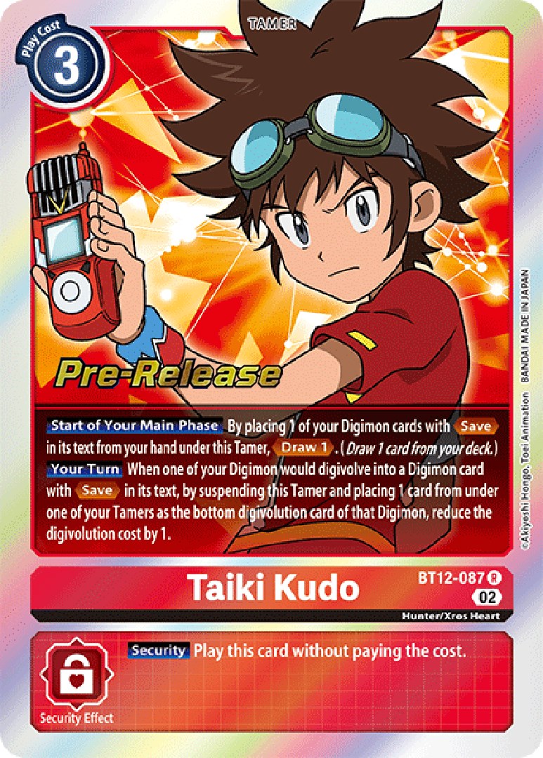 Taiki Kudo [BT12-087] [Across Time Pre-Release Cards] | Arkham Games and Comics