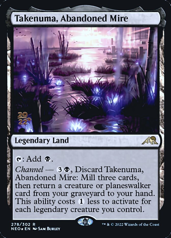 Takenuma, Abandoned Mire [Kamigawa: Neon Dynasty Prerelease Promos] | Arkham Games and Comics