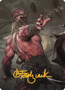 Chain Devil Art Card (Gold-Stamped Signature) [Commander Legends: Battle for Baldur's Gate Art Series] | Arkham Games and Comics