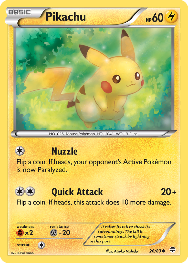 Pikachu (26/83) [XY: Generations] | Arkham Games and Comics