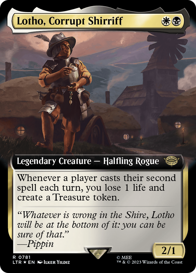 Lotho, Corrupt Shirriff (Extended Art) (Surge Foil) [The Lord of the Rings: Tales of Middle-Earth] | Arkham Games and Comics