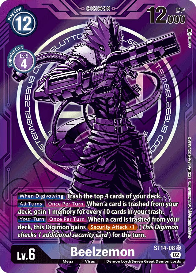 Beelzemon [ST14-08] (Alternate Art) [Starter Deck: Beelzemon Advanced Deck Set] | Arkham Games and Comics