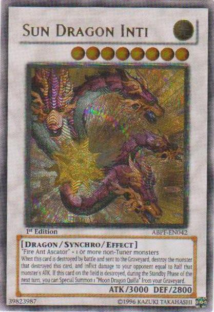 Sun Dragon Inti [ABPF-EN042] Ultimate Rare | Arkham Games and Comics