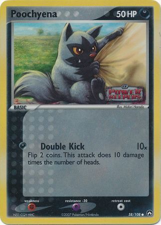 Poochyena (58/108) (Stamped) [EX: Power Keepers] | Arkham Games and Comics