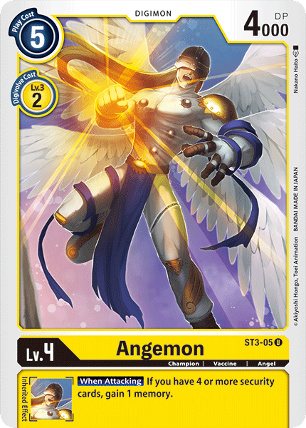 Angemon [ST3-05] [Starter Deck: Heaven's Yellow] | Arkham Games and Comics