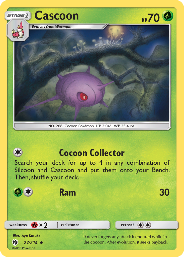 Cascoon (27/214) [Sun & Moon: Lost Thunder] | Arkham Games and Comics
