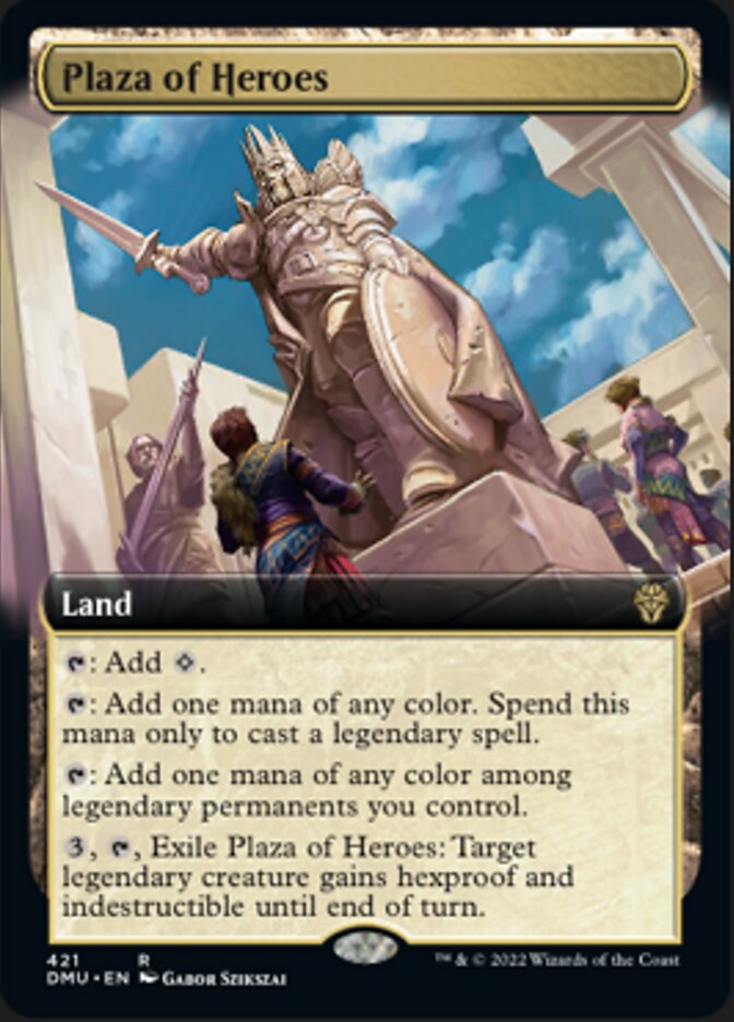 Plaza of Heroes (Extended Art) [Dominaria United] | Arkham Games and Comics