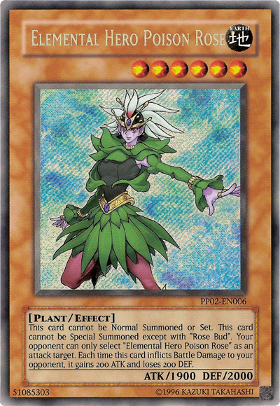 Elemental Hero Poison Rose [PP02-EN006] Secret Rare | Arkham Games and Comics