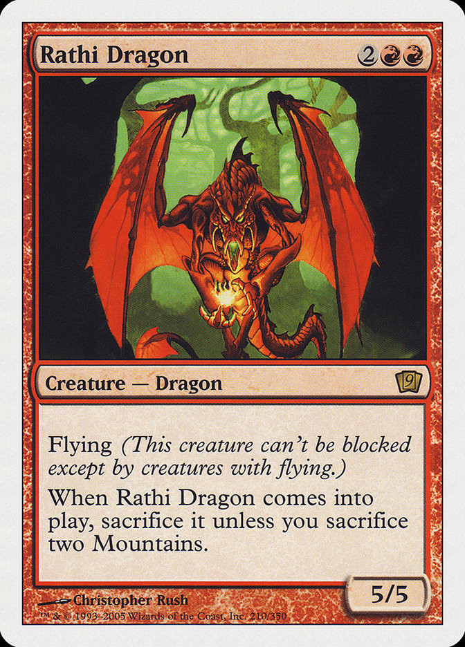 Rathi Dragon (9th Edition) [Oversize Cards] | Arkham Games and Comics